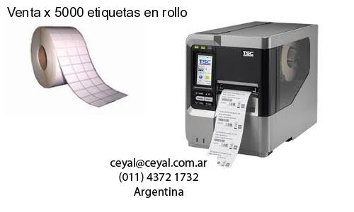 Venta x 5000 etiquetas en rollo