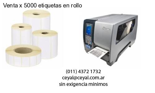 Venta x 5000 etiquetas en rollo