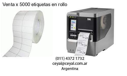 Venta x 5000 etiquetas en rollo