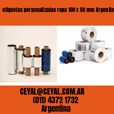 etiquetas personalizadas ropa 100 x 50 mm	Argentina