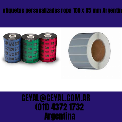 etiquetas personalizadas ropa 100 x 85 mm	Argentina