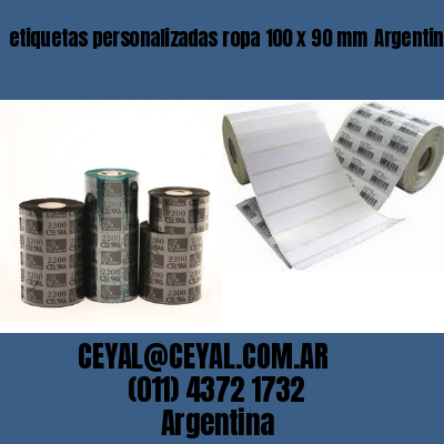 etiquetas personalizadas ropa 100 x 90 mm	Argentina