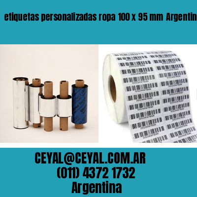 etiquetas personalizadas ropa 100 x 95 mm	Argentina