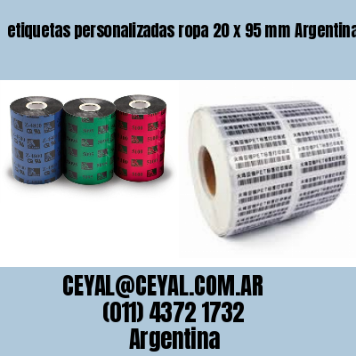 etiquetas personalizadas ropa 20 x 95 mm	Argentina