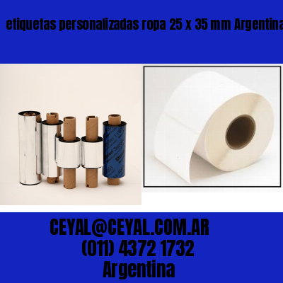 etiquetas personalizadas ropa 25 x 35 mm	Argentina