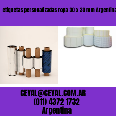etiquetas personalizadas ropa 30 x 30 mm	Argentina