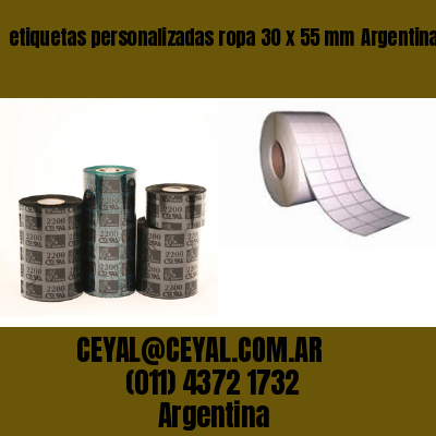 etiquetas personalizadas ropa 30 x 55 mm	Argentina