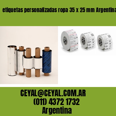 etiquetas personalizadas ropa 35 x 25 mm	Argentina