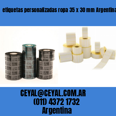 etiquetas personalizadas ropa 35 x 30 mm	Argentina