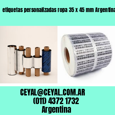 etiquetas personalizadas ropa 35 x 45 mm	Argentina