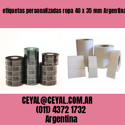 etiquetas personalizadas ropa 40 x 35 mm	Argentina