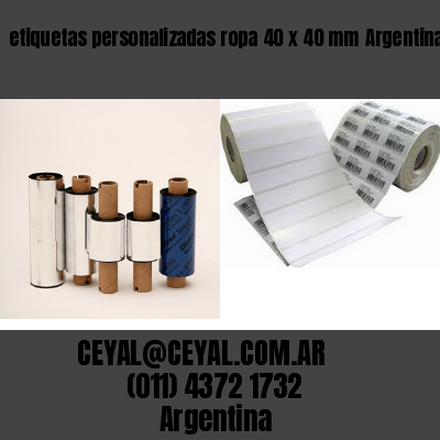 etiquetas personalizadas ropa 40 x 40 mm	Argentina