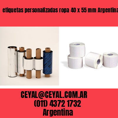 etiquetas personalizadas ropa 40 x 55 mm	Argentina