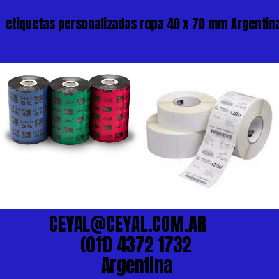 etiquetas personalizadas ropa 40 x 70 mm	Argentina