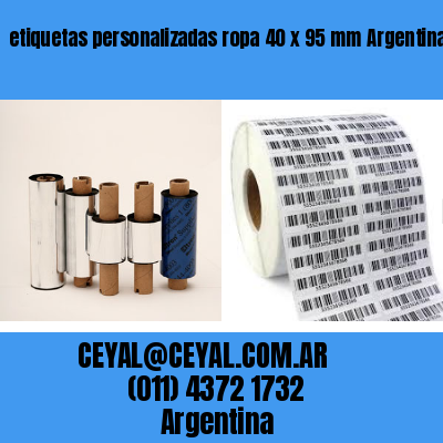 etiquetas personalizadas ropa 40 x 95 mm	Argentina