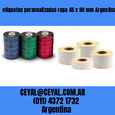 etiquetas personalizadas ropa 45 x 90 mm	Argentina