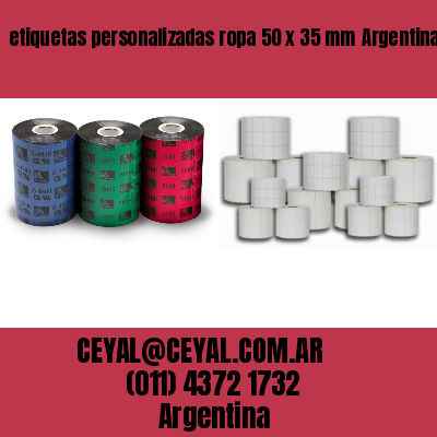 etiquetas personalizadas ropa 50 x 35 mm	Argentina