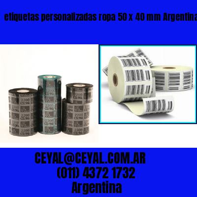 etiquetas personalizadas ropa 50 x 40 mm	Argentina