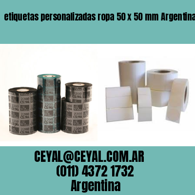 etiquetas personalizadas ropa 50 x 50 mm	Argentina