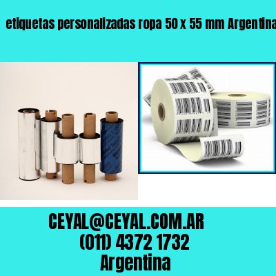 etiquetas personalizadas ropa 50 x 55 mm	Argentina