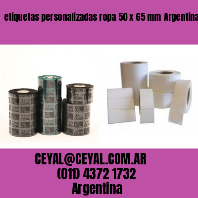 etiquetas personalizadas ropa 50 x 65 mm	Argentina