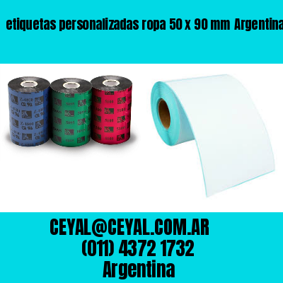 etiquetas personalizadas ropa 50 x 90 mm	Argentina