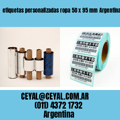 etiquetas personalizadas ropa 50 x 95 mm	Argentina