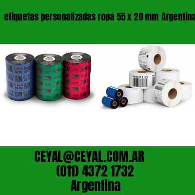 etiquetas personalizadas ropa 55 x 20 mm	Argentina