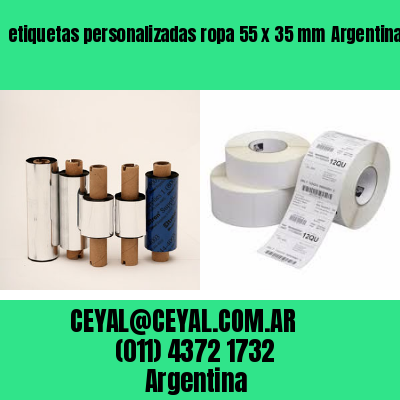 etiquetas personalizadas ropa 55 x 35 mm	Argentina