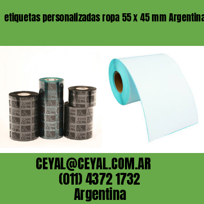 etiquetas personalizadas ropa 55 x 45 mm	Argentina