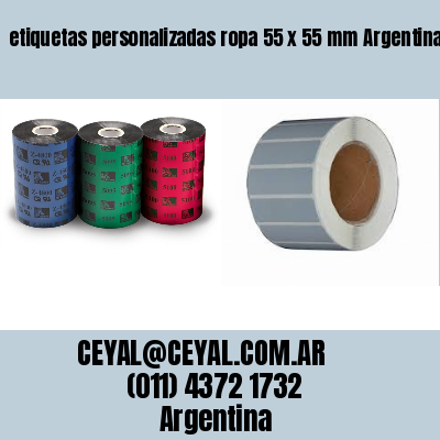 etiquetas personalizadas ropa 55 x 55 mm	Argentina