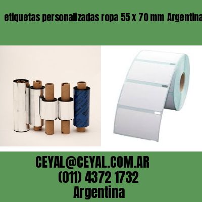 etiquetas personalizadas ropa 55 x 70 mm	Argentina