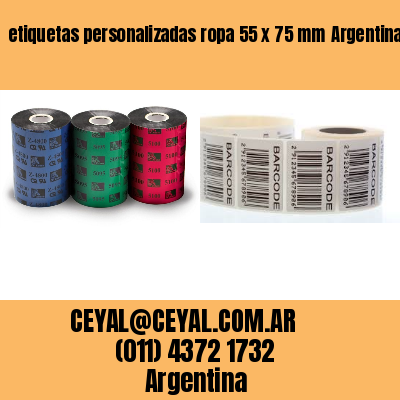 etiquetas personalizadas ropa 55 x 75 mm	Argentina