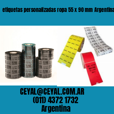 etiquetas personalizadas ropa 55 x 90 mm	Argentina