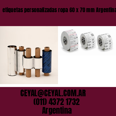etiquetas personalizadas ropa 60 x 70 mm	Argentina