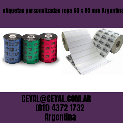 etiquetas personalizadas ropa 60 x 95 mm	Argentina