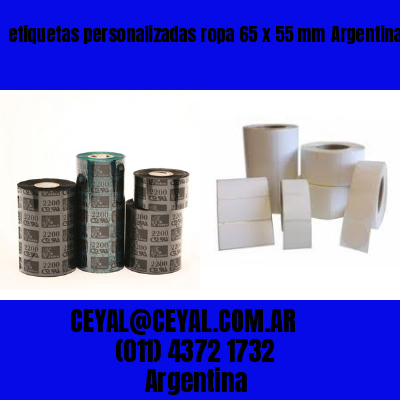 etiquetas personalizadas ropa 65 x 55 mm	Argentina