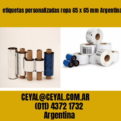 etiquetas personalizadas ropa 65 x 65 mm	Argentina