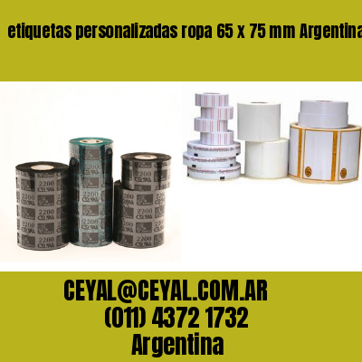 etiquetas personalizadas ropa 65 x 75 mm	Argentina