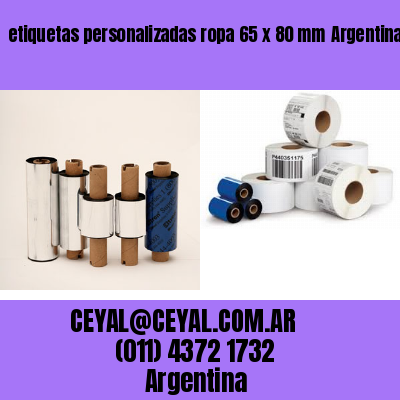 etiquetas personalizadas ropa 65 x 80 mm	Argentina