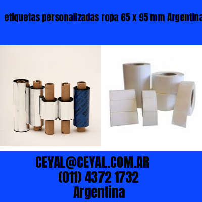 etiquetas personalizadas ropa 65 x 95 mm	Argentina