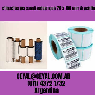 etiquetas personalizadas ropa 70 x 100 mm	Argentina