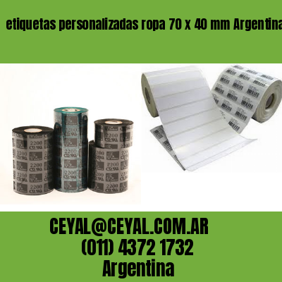 etiquetas personalizadas ropa 70 x 40 mm	Argentina