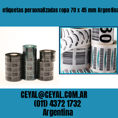 etiquetas personalizadas ropa 70 x 45 mm	Argentina