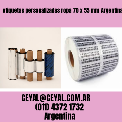 etiquetas personalizadas ropa 70 x 55 mm	Argentina