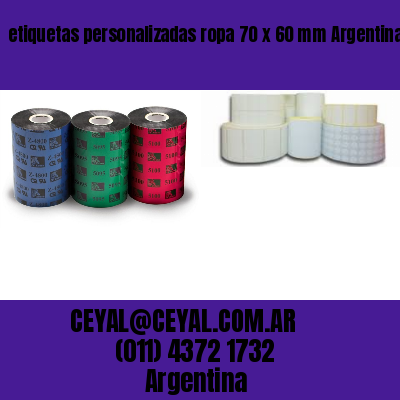 etiquetas personalizadas ropa 70 x 60 mm	Argentina