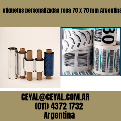 etiquetas personalizadas ropa 70 x 70 mm	Argentina