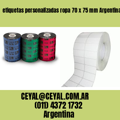 etiquetas personalizadas ropa 70 x 75 mm	Argentina