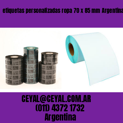 etiquetas personalizadas ropa 70 x 85 mm	Argentina