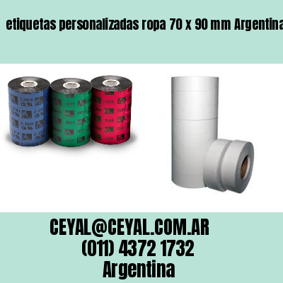 etiquetas personalizadas ropa 70 x 90 mm	Argentina